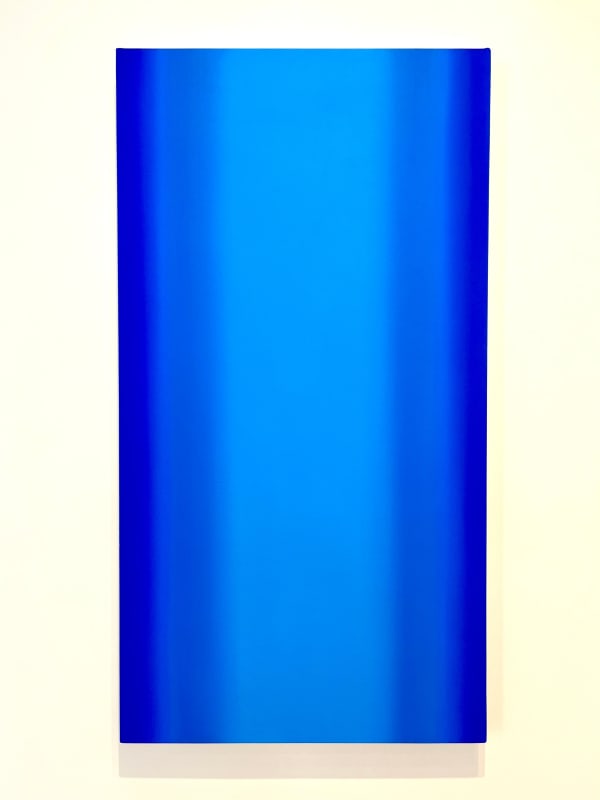 Ruth Pastine Blue Violet, Sublime Terror 7, 2019 Oil on canvas 60 x 32 x 3 inches