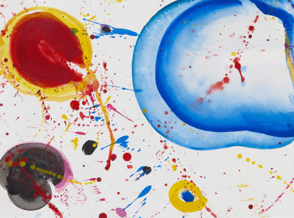 Sam Francis Untitled (SF63-341), 1963 acrylic on paper 11 x 15 inches