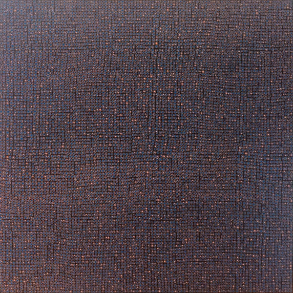 Teo González Golden Gate and California Blue on Espresso Bean, 2024 Household paint and acrylic emulsion on canvas over board 48 x 48 inches