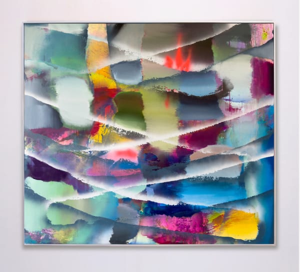 Chris Trueman SWTC, 2024 acrylic on Yupo mounted on Sintra board 60 x 54 inches