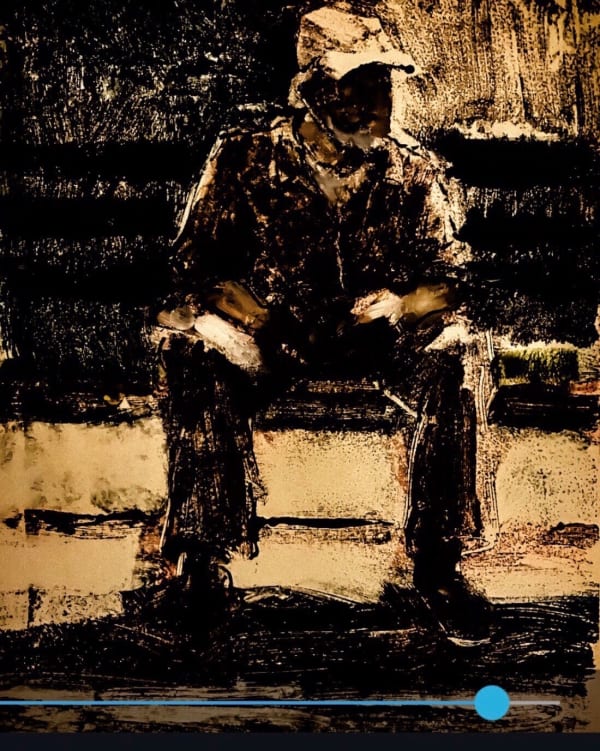 Gerald Ruggiero, Man on Bench