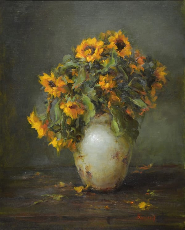 Stephanie Birdsall, Sunflowers in Vase