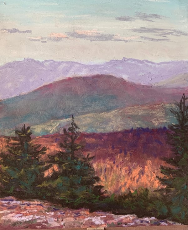 Fresh Paint 2025 Beverly Carlson-Bradshaw "Mountain Layers" Pastel 9.5x7.5