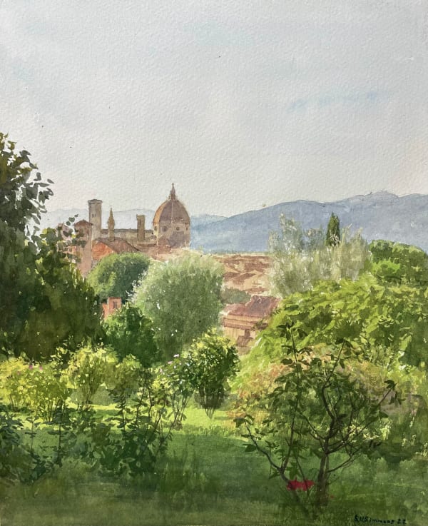 Spencer Simmons, Trees Overlooking Old Buildings