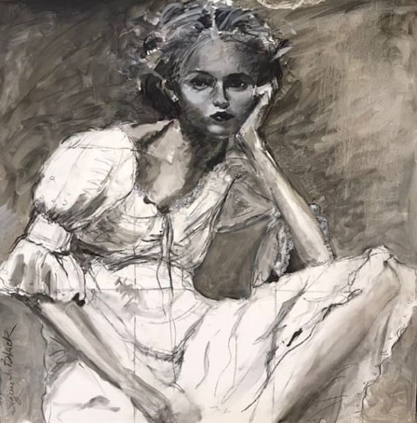 Suzie Black, Leaning on Elbow