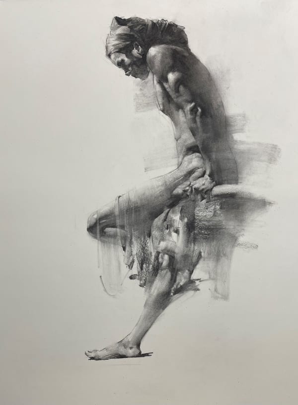 Henry Yan, Male Leaning on Stool