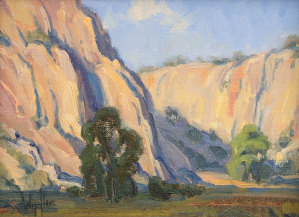 Private Collection 2025 Kathy Wipfler "Canyon Sketch" Oil 6"x8"