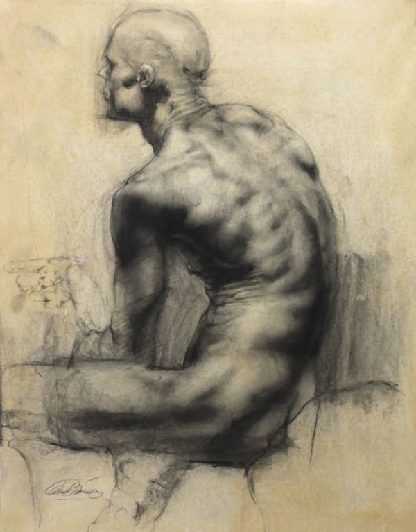Charles Miano, Male Torso from Behind