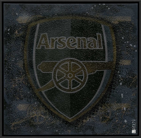 POP CREST # 13 Mixed media on canvas (framed) Original, Unique (1 of 1) 67 x 67 cm Series: Pop Crest