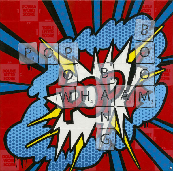WHAAM #1, 2024 Acrylic, mixed media on canvas (1 of 1) 122 x 120 x 4 cm 48 x 47 1/4 x 1 5/8 in Series: POP