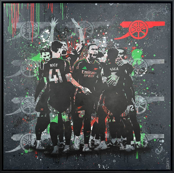 WE ALL FOLLOW #2 (EP), 2024 Unique, hand-finished Giclée print 105 x 105 x 4 cm Limited Edition of 20 + 2 A.P. Series: We all Follow the Arsenal