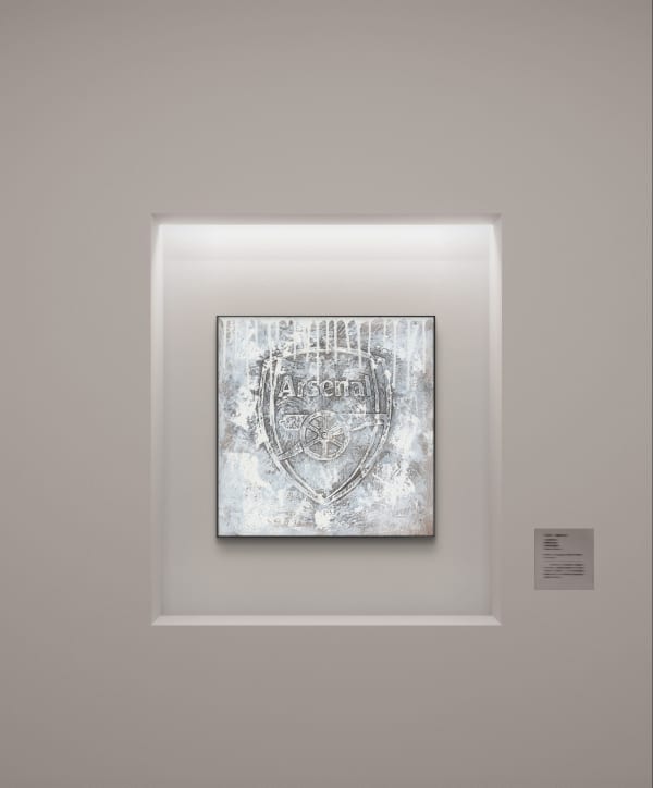 ARSENAL #1 Acrylic & mixed media on canvas Unique, Original (1 of 1) 46 x 46 cm Series: Arsenal