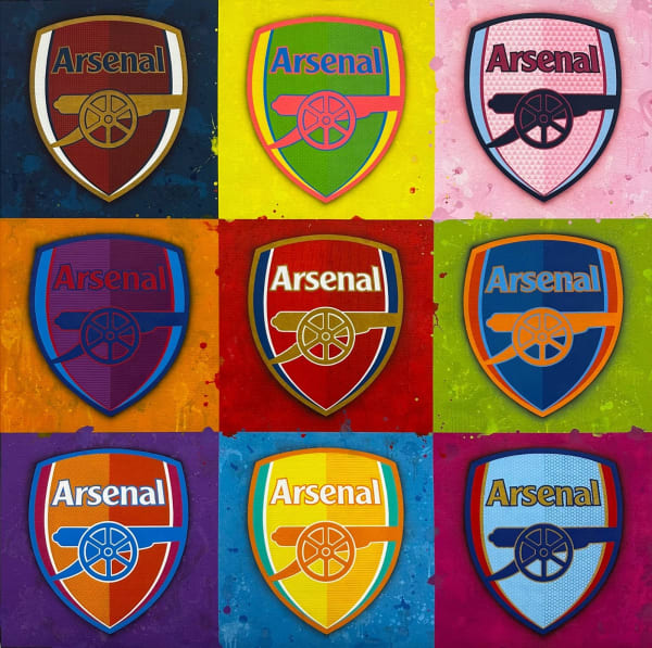 Pop Crest Collage 9 (EP), 2024 Unique, hand-finished Giclée print 100 x 100 x 4 cm Edition of 20 plus 2 A.P Series: Pop Crest