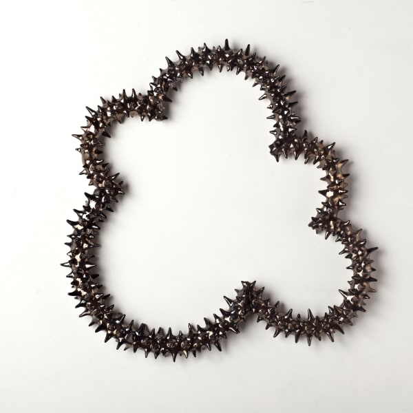 Angela Valamanesh Morticia’s Garden Construct, Triptych No. 3,4,5, (No. 4), 2024 ceramic 68 x 68 x 6.5 cm