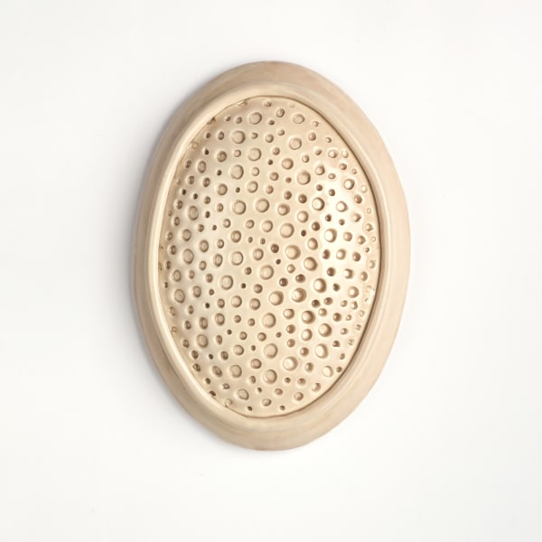 Angela Valamanesh Flesh 7, 2024 ceramic on ply board 40 x 29 x 8 cm