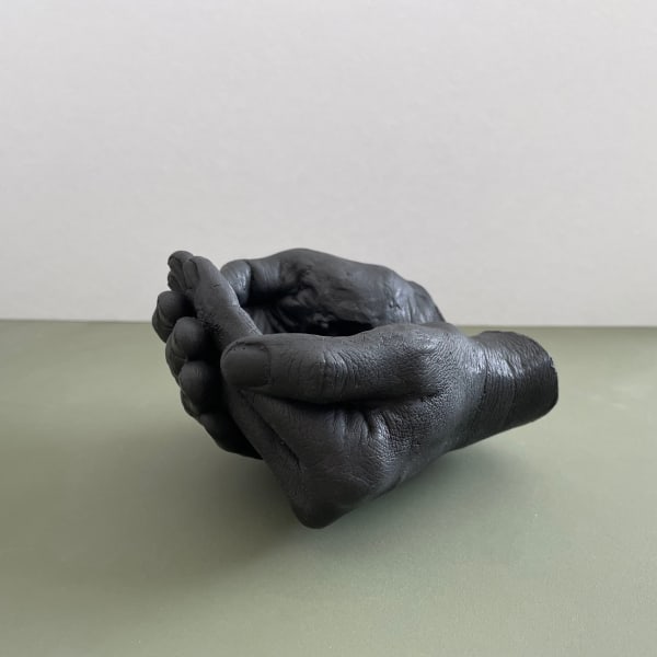 Izabela Pluta Material structure (artist with lens), 2023 cast bronze 11 x 14 x 14 cm Edition of 3 plus 2 AP