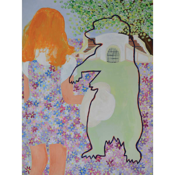 Fernando do Campo The Bear Pits at Sydney Girls High School, 2022 acrylic on canvas 61 x 46 cm