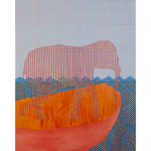 Fernando do Campo Jessie crossing the Sydney Harbour in 1916, 2022 acrylic on canvas 153 x 122 cm