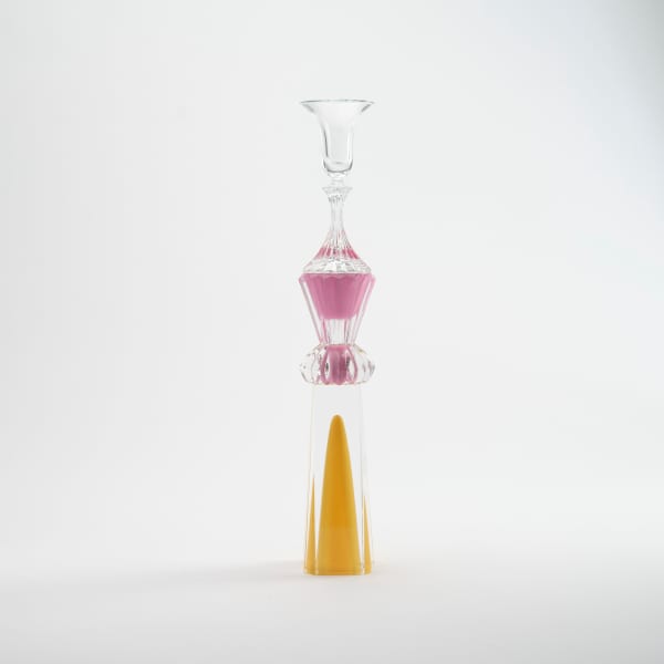 Edward Waring All That You Dream, 2023 vintage crystal and glass, epoxy adhesive, acrylic paint, hard acrylic extender 43.5 x 7 cm