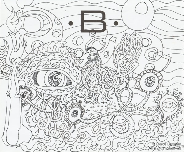 pen and pencil on paper 7 x 8.5 in.