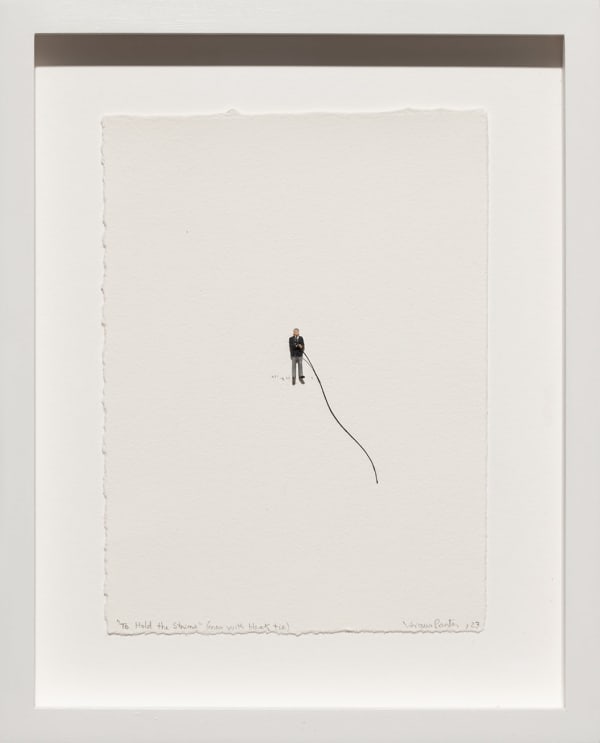 Liliana Porter, To Hold the String (Man with Black Tie), 2023