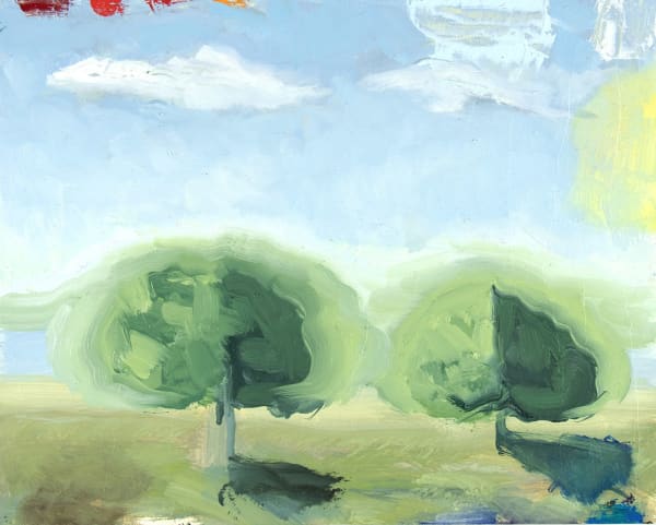 Tavin Davis Day 67: The Painting Fell Into My Palette, 2024 Oil on panel 8 x 10 inches