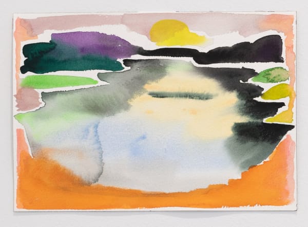 Leslie Baum, Plein air watercolor 31, 2018-2021