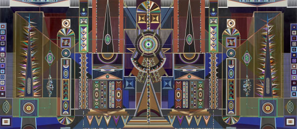 Hilma's Ghost, Cosmic Altar, 2024