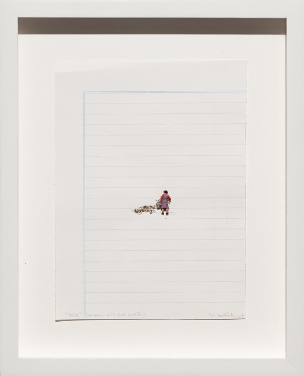 Liliana Porter, Gold (Woman with Red Sweater), 2023