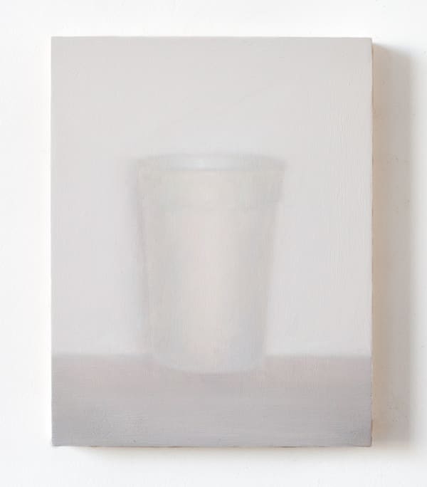 Brendan Getz, plastic cup painting, 2020