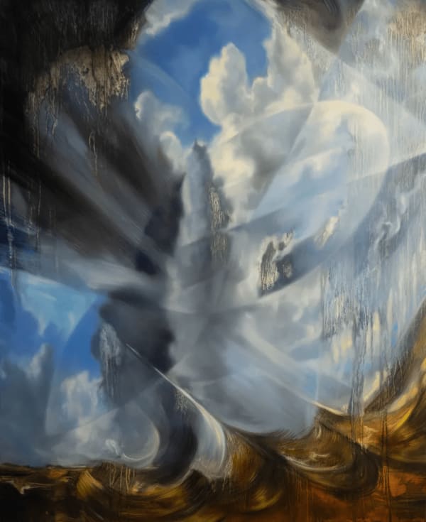 Maria Kreyn, A Blue Storm Pulling the Earth Through the Sky, 2023