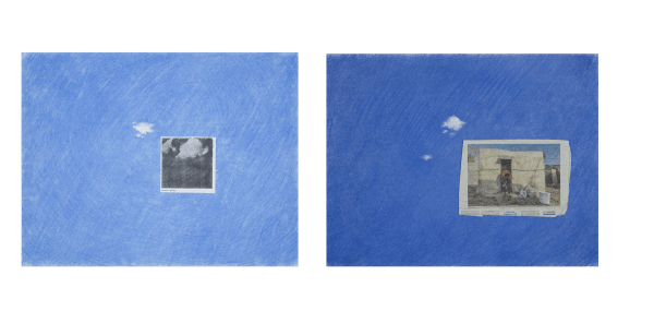 Above the clouds (diptych), 2022