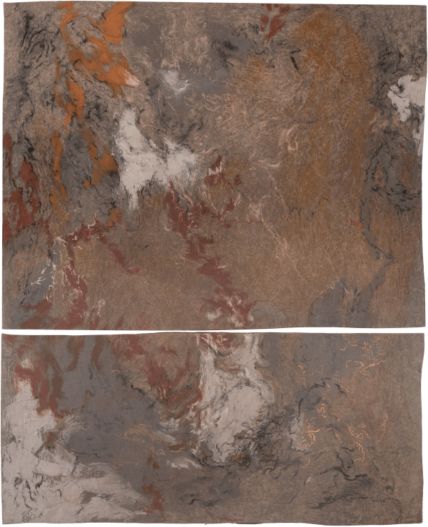 Monia Ben Hamouda, Blindness, Blossom and Desertification (diptych IX), 2025