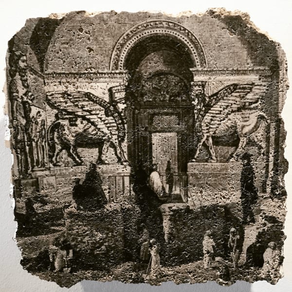Fissures as Metaphors of Resistance; Archaic Contingency No.III & Assyrian Antiquities Hall 1847 (artwork detail), 2017