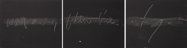 Ralph Rucci, Waiting for a Sign (triptych), 2007