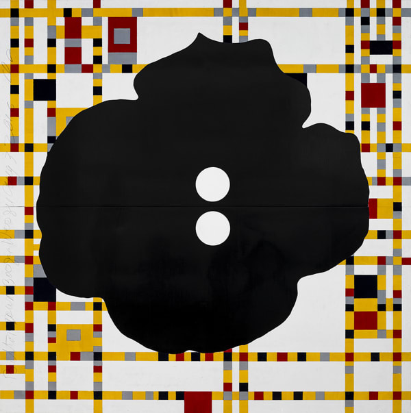 Donald Sultan, Button Down Boogie Woogie August 3 2016, 2016