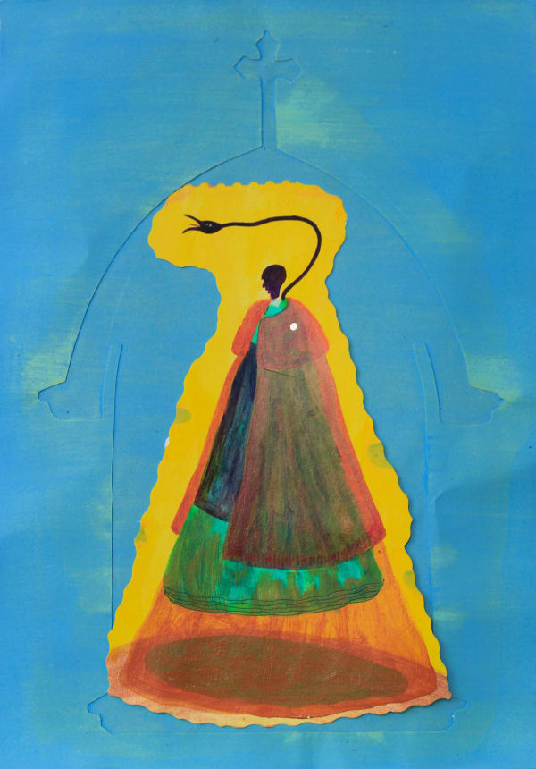 Sivasubramaniam Kajendran Untitled III, 2024 Mixed Media on Paper 41 x 27 cm 16 1/8 x 10 5/8 in