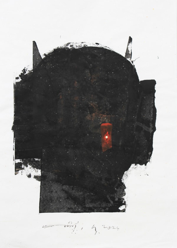 Kingsley Gunatillake Golden Spot I, 2024 Acrylic on Washi Paper 102 x 72 cm 40 1/8 x 28 3/8 in