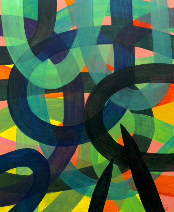 Pathum Gamage Station 59, 2025 Acrylic on Canvas 175 x 146 cm 68 7/8 x 57 1/2 in