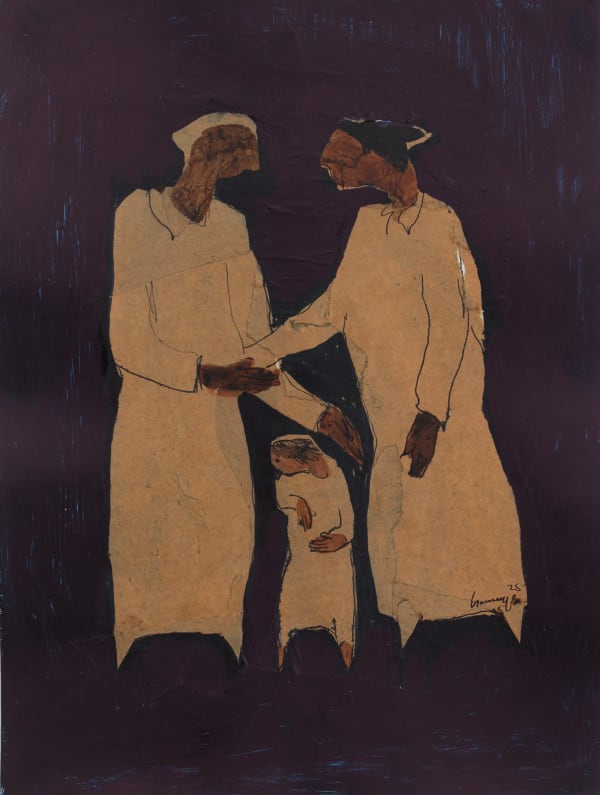 Pathum Gamage Instant Harmony , 2025 Mixed Media on Board 37.5 x 28.5 cm 14 3/4 x 11 1/4 in