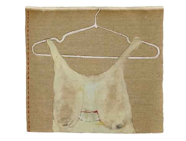 Fabienne Francotte What Are You Looking At, 2023 Mixed Media on Canvas 40 x 43 cm 15 3/4 x 16 7/8 in