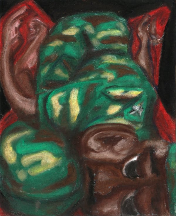Mayun Kaluthanthri Uniform #8 Gouache and Pastels on Paper 25 x 18 cm 9 7/8 x 7 1/8 in