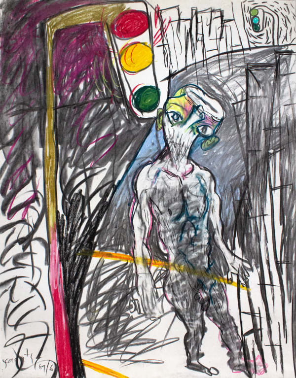 Jagath Weerasinghe Stop Light, New York City, 1989 Mixed Media on Paper 74 x 59 cm 29 1/8 x 23 1/4 in