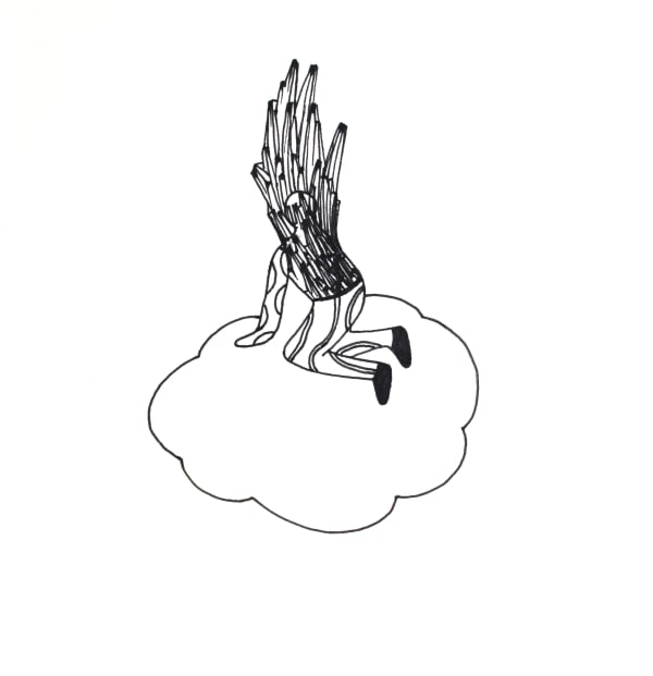 Arjuna Gunarathne Day to Day 29, 2008 Pen on Paper 14cm x 14cm 5 1/2 x 5 1/2 in