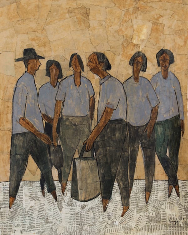 Pathum Gamage A Journey Within , 2025 Mixed Media on Board 68 x 54.5 cm 26 3/4 x 21 1/2 in