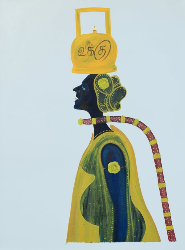 Sivasubramaniam Kajendran The Moon Under The Sea XXIII, 2024 Oil on Canvas 74.9 x 55.9 cm 29 1/2 x 22 in