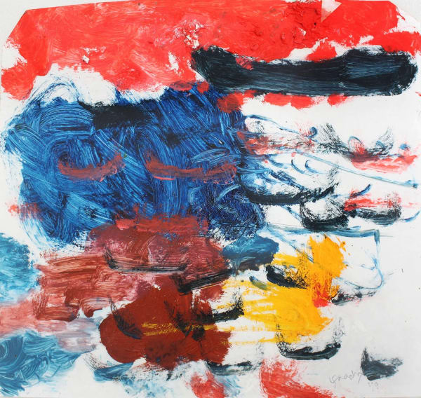 Jagath Weerasinghe Belief 72, 2018 Mixed Media on Oil Paper 30cm x 30cm