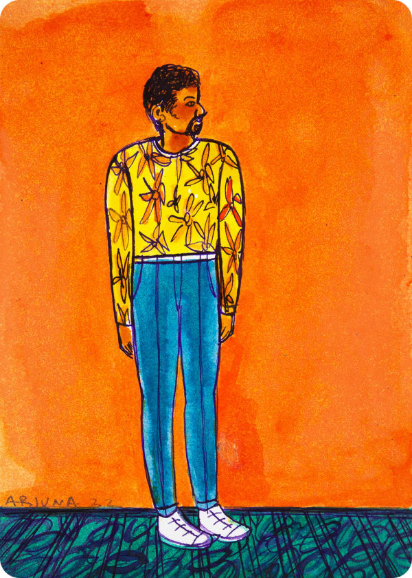 Arjuna Gunarathne Legal or Illegal? 4, 2022 Ink on Card 18 x 12 cm 7 1/8 x 4 3/4 in