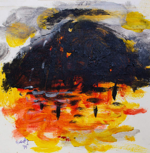 Jagath Weerasinghe Dambulla XX, 2015 Acrylic on paper 24 x 24 cm 9 1/2 x 9 1/2 in