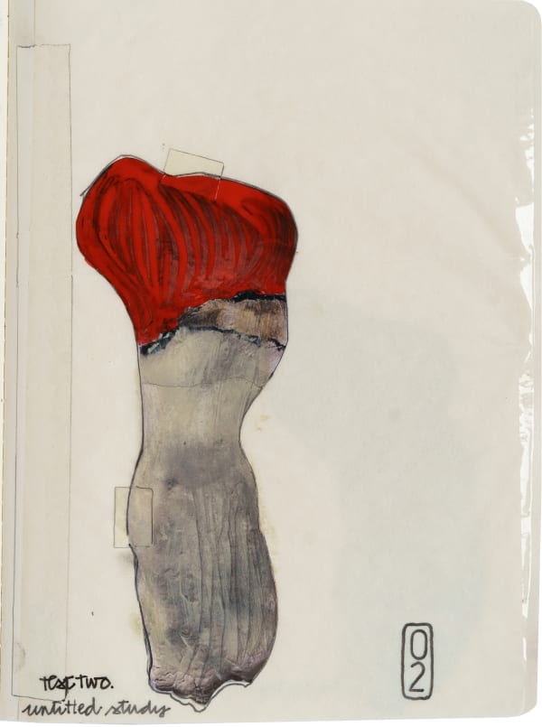 Fabienne Francotte Drawing 02, 2022 Mixed Media on Paper 25.2 x 18 cm 9 7/8 x 7 1/8 in
